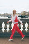 AntinyP structure tech jersey pants | Red