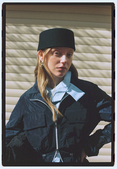 Veste Manola en taffetas | Bleu
