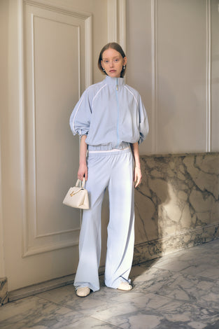AntinyP structure tech jersey pants | Light Blue