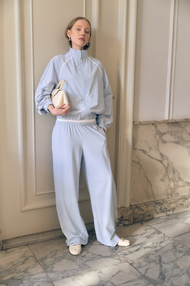 AntinyP structure tech jersey pants AntinyP structure tech jersey pants | Light Blue
