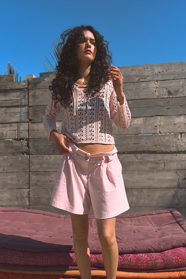 Yana shorts technical jersey Yana shorts technical jersey | Pink