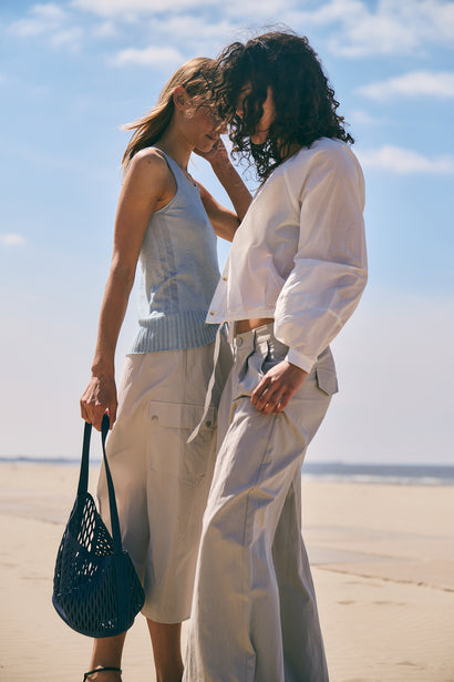 Pantaloni Mura in cotone | Grigio chiaro