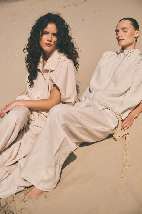 Anda oversized blouse | Beige