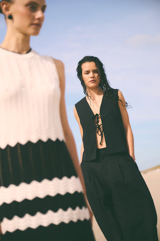Villa vest technical jersey | Black