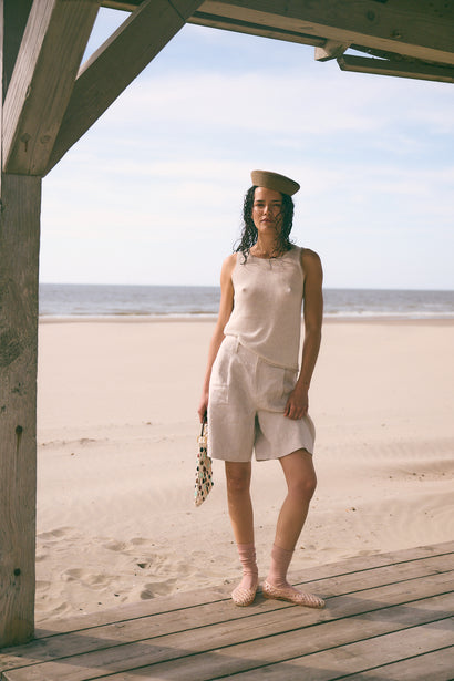Lichtgewicht viscose top 2000 | Ecru