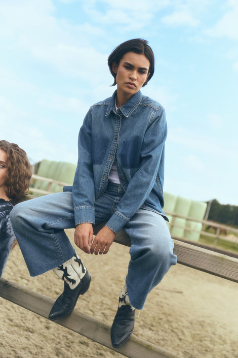 Saige ankle leg Kyoto jeans | Flu Blue