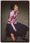 Marta asymmetrical viscose rok | Anthracite