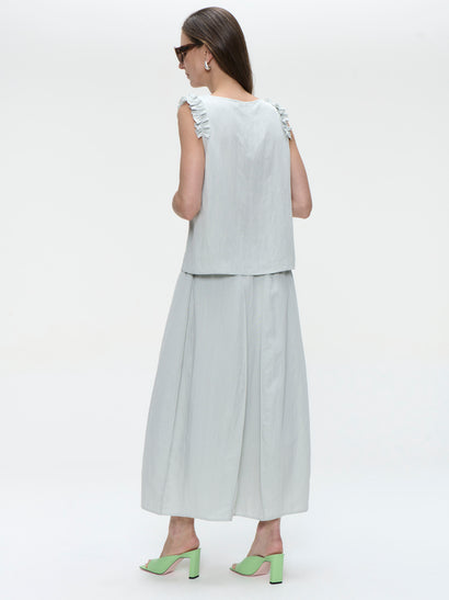 Top Masako in misto viscosa | Grigio