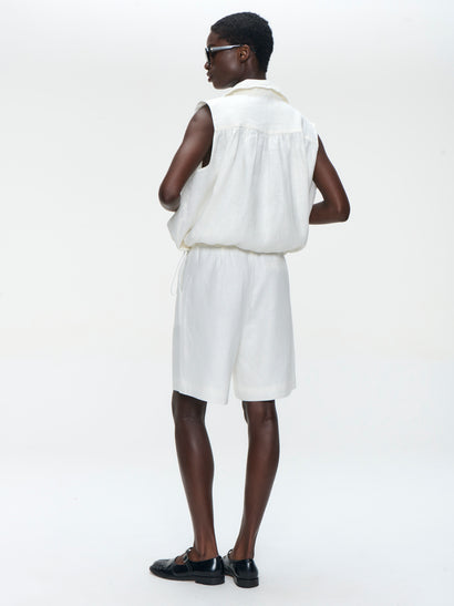 Nariko bukse i lin | Offwhite