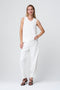 Gini viscose cotton top | Off White