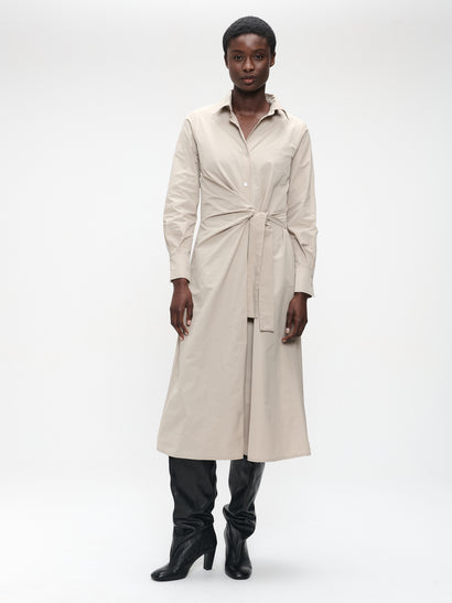 Edyta taffeta dress | Beige