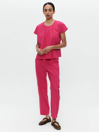 Sesamo poplin pants | Fuxia