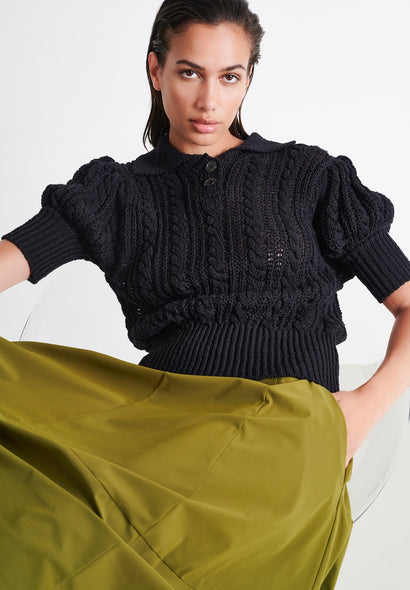 Skirt Karina Technical Jersey | Oliva green