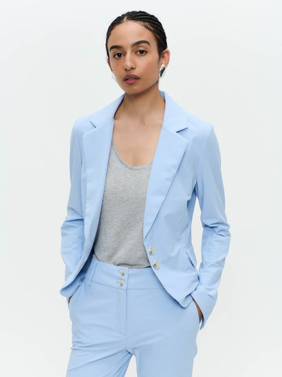 Solomon Blazer aus technischem Jersey | Mittelblau