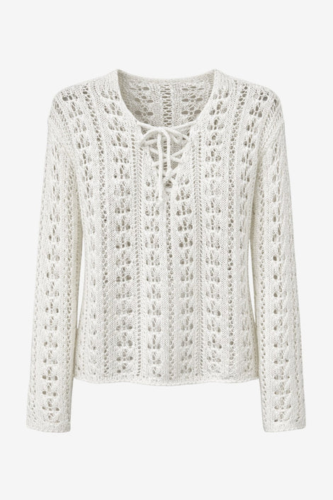Summer Pullover E25102 | Ecru
