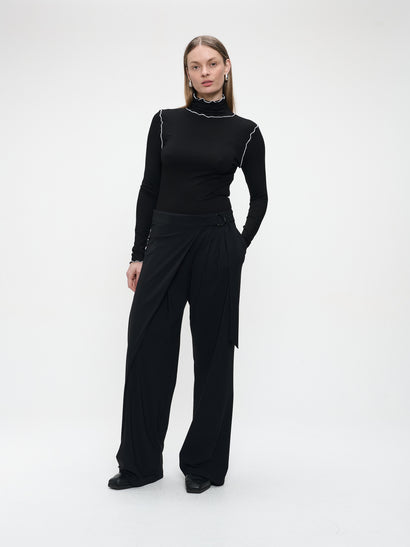 Enny Hose technischer Jersey | Schwarz
