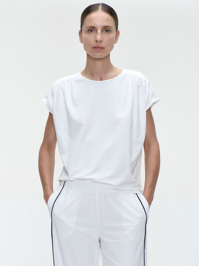 Britta top technische jersey | Wit