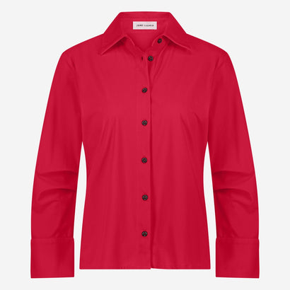 Iva stretch technical jersey blouse | Red
