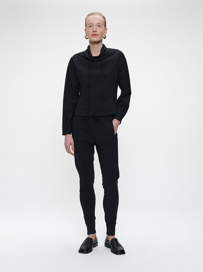 Maren technisches Top-Jersey | Schwarz