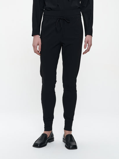 John stretch technical jersey pants | Black