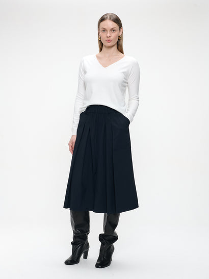 Nahtloser Viskose-Pullover NB186 | Off White