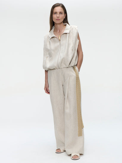 Mai linnen broek | Beige