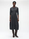 Heide tech jersey dress LS | Grey