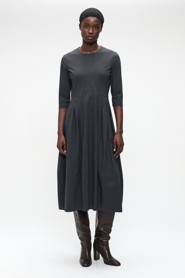 Heide tech jersey dress LS Heide tech jersey dress LS | Grey