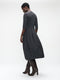 Heide tech jersey dress LS | Grey