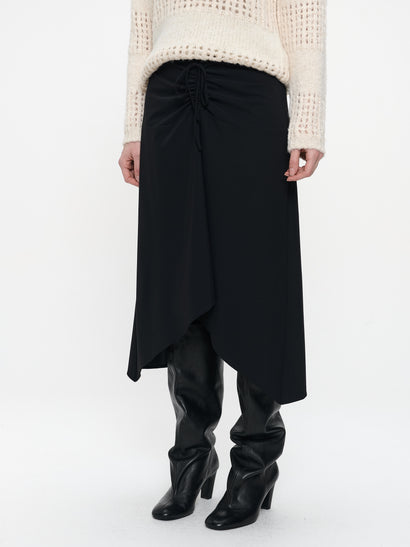 Tine skirt technical jersey | Black