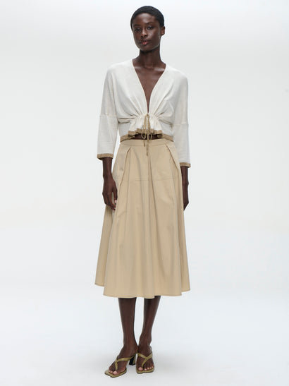 Gonna Rini in popeline | Beige