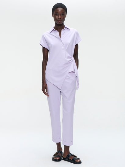 Aston Bluse technischer Jersey | Lila