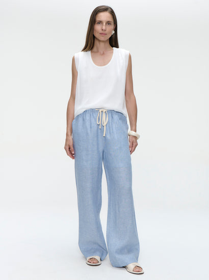 Gigia viscose katoenen top | Off White