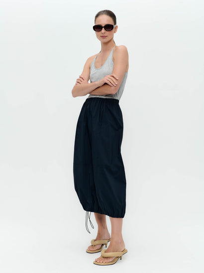 Maud cotton poplin skirt | Blue