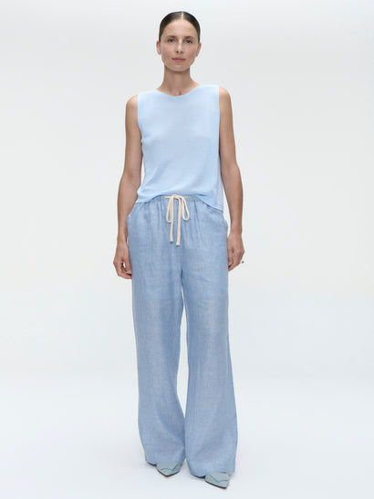 Viscose zomertop 501 | Celeste