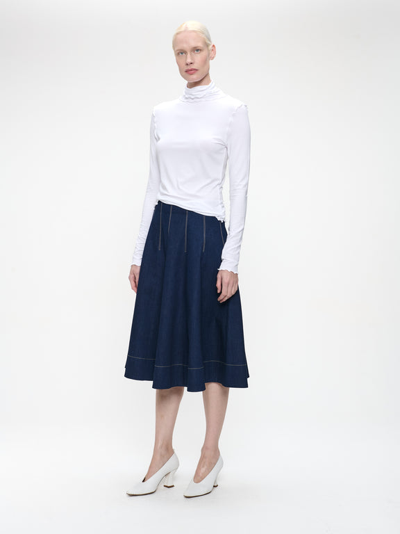 Janice viscose top | White