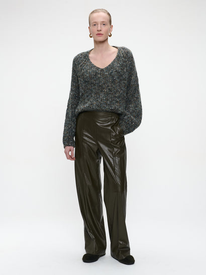 Shiny oversized pullover H20034 | Melange