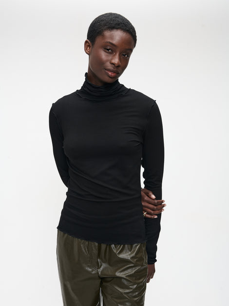 Janice Viskose top | Black