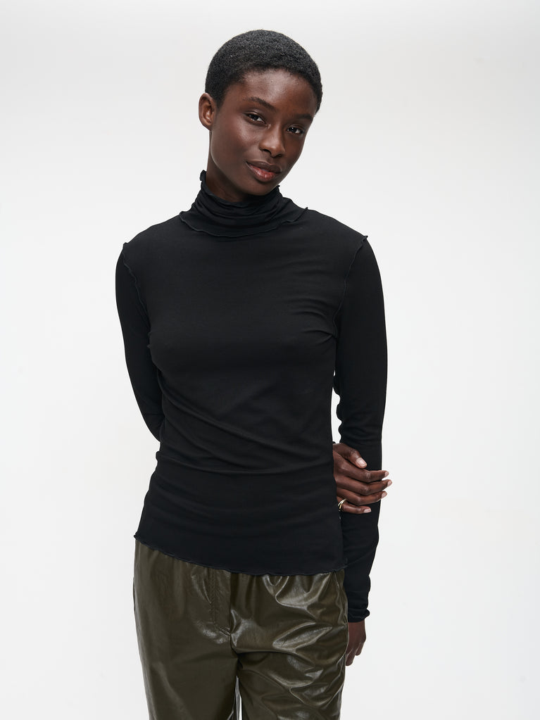 Janice Viskose top | Black