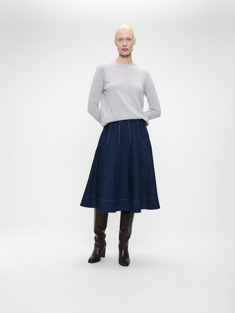 Pullover Cashmere blend 2480 | Light Grey