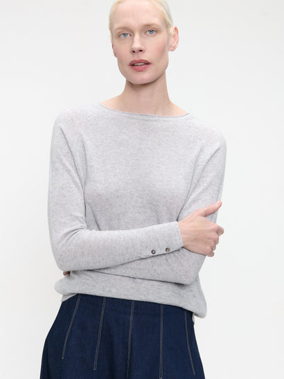 Pullover Cashmere blend 2480 | Light Grey
