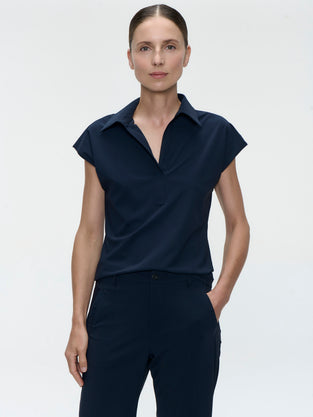 Kitty top technical jersey | Blue