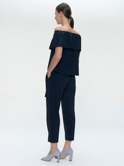 Diane technisch top-shirt | Blauw