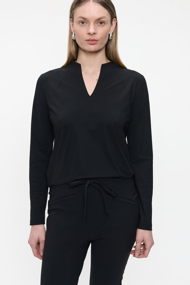 Andrea top LS technical jersey Andrea top LS technical jersey | Black