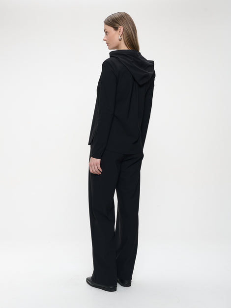 Veronica blouse technical jersey | Black