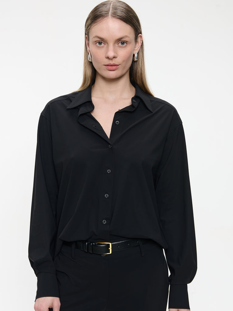 Ivona Bluse technical jersey | Black