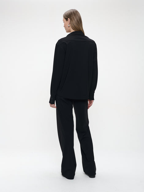 Ivona Bluse technical jersey | Black