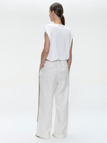 Mai linnen broek | Gebroken wit