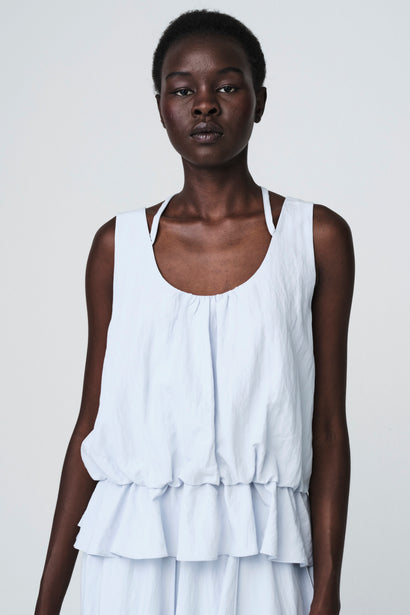 Sachi viscose top | Lichtblauw