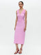 Romana Kleid technical jersey long | Pink